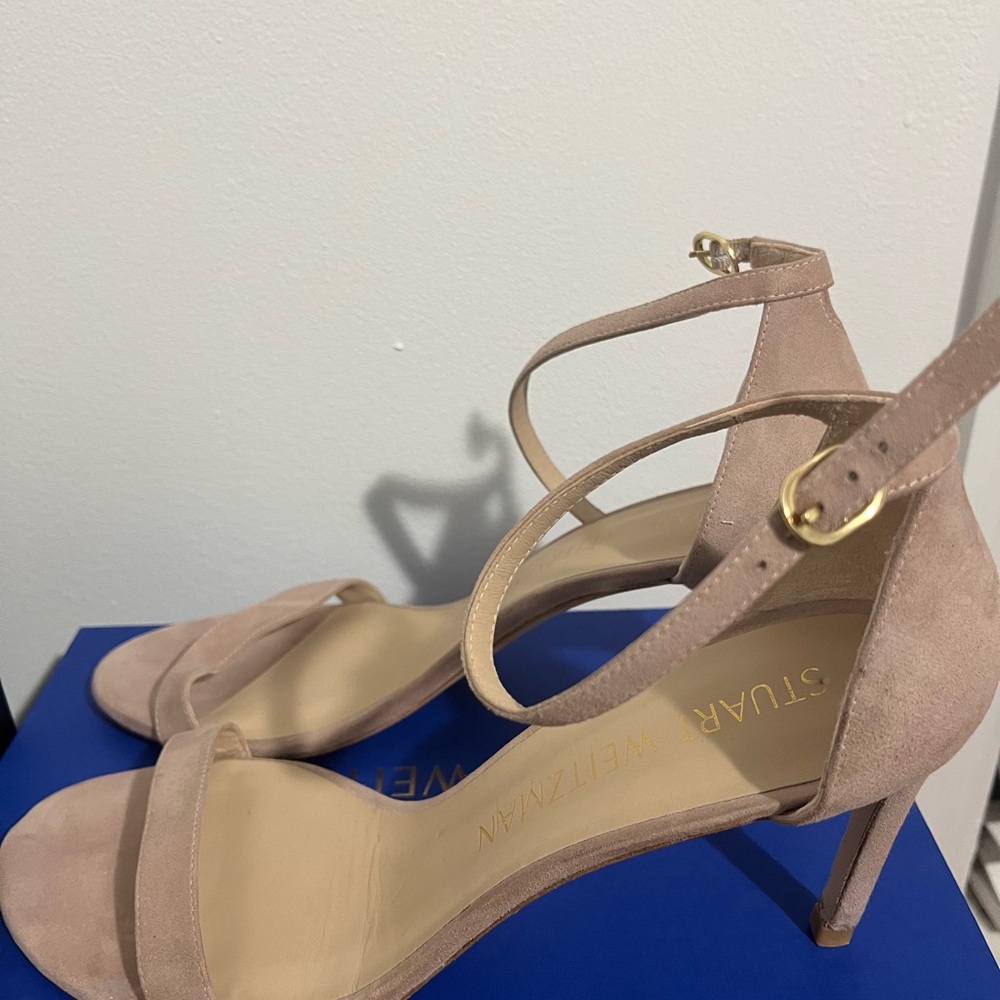 Stuart Weitzman- Size 11 NUNAKEDSTRAIGHT STRAP SANDAL Worn once